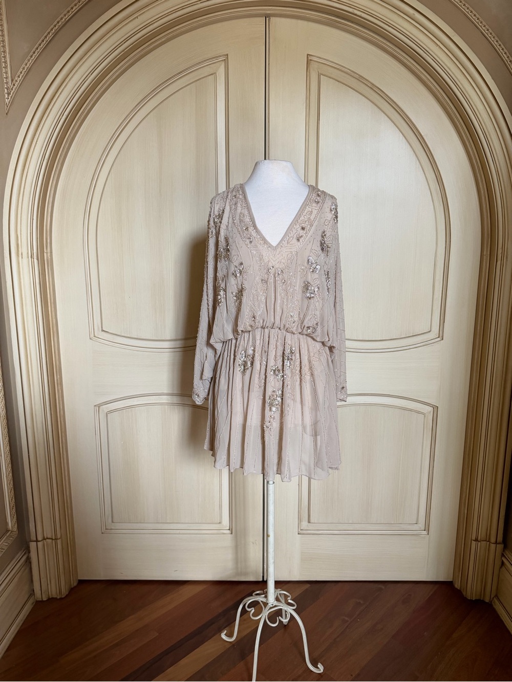 ASOS Cape Kimono Embellished Mini Dress